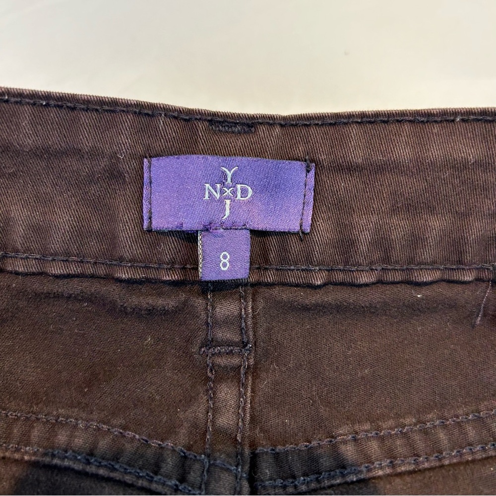 NYDJ Sz 8 AMI Skinny Jeans in Chocolate Brown - Picture 5 of 14